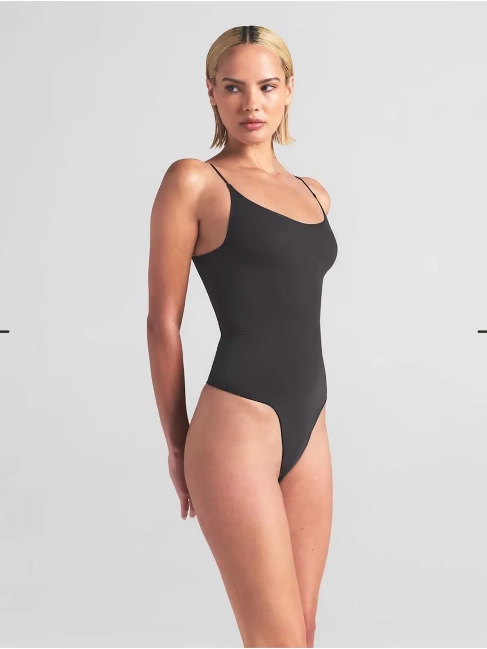 SKIMS Sheer Seamless Thong Bodysuit